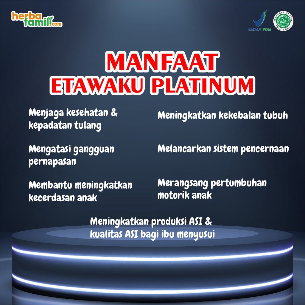 Etawaku Platinum Paket 3 Box Susu Kambing Etawa Bubuk Murni Rendah Gula Tinggi Kalsium Menjaga Kesehatan Kepadatan Tulang Cegah Gangguan Pernafasan Asma Batuk Osteoporosis