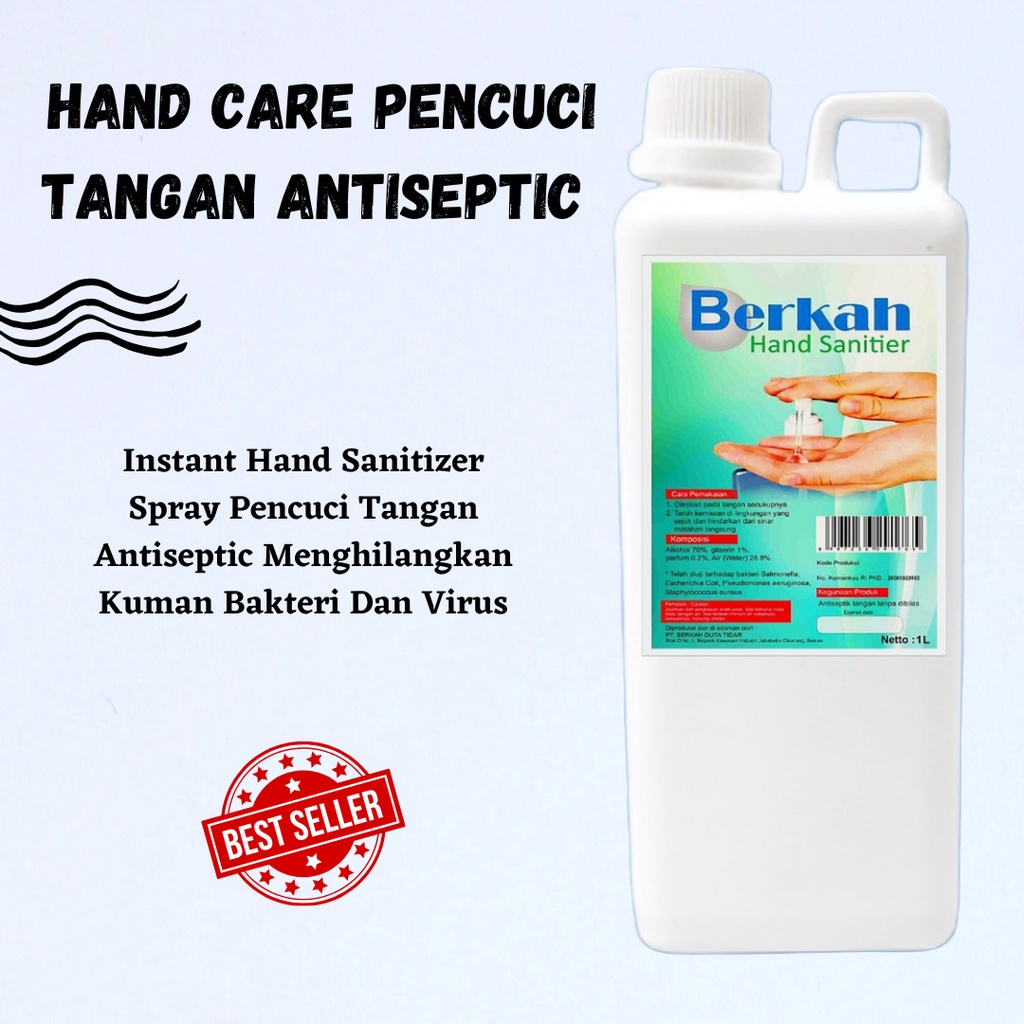 Hand Sanitizer 1000 ml Aroma Segar Lemon / IZIN KEMENKES Bio Antiseptic / Pencegah virus