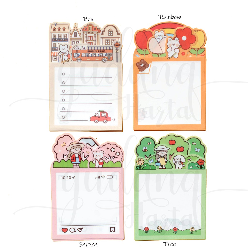 

Memo Bentuk Lucu Memopad Imut Unik DIY Scrapbook GCC 301378
