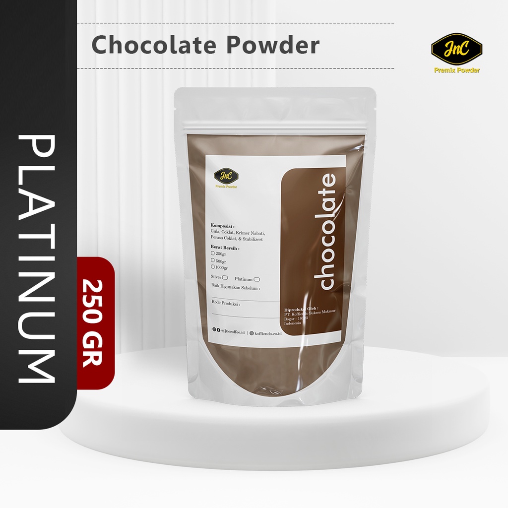 JnC Chocolate Platinum Powder 250gr - 500gr I Bubuk minuman Coklat