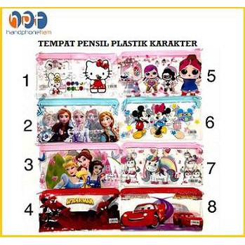 

Jual Tempat Pensil Resleting Karakter Anak Kotak Pensil Plastik Seleting Hot