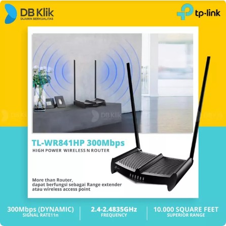 Router Wireless TP-Link TL-WR841HP 300Mbps "TP-Link TL-WR841HP"