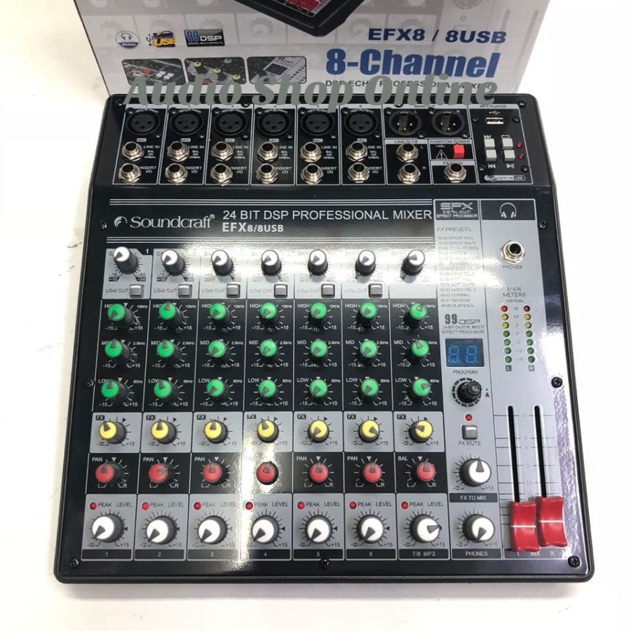 Audio Mixer Soundcraft EFX 8 / 8 USB efx8/8