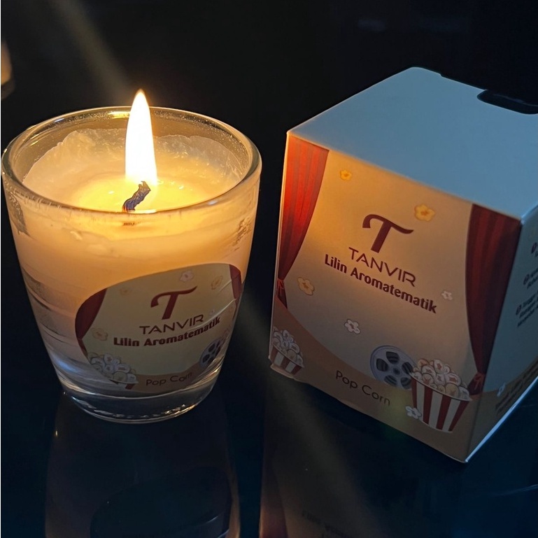 LILIN POP CORN TANVIR AROMATHERAPY TEMATIK RUANGAN SEGAR 60 GR SCENTED CANDLE POPCORN BIOSKOP