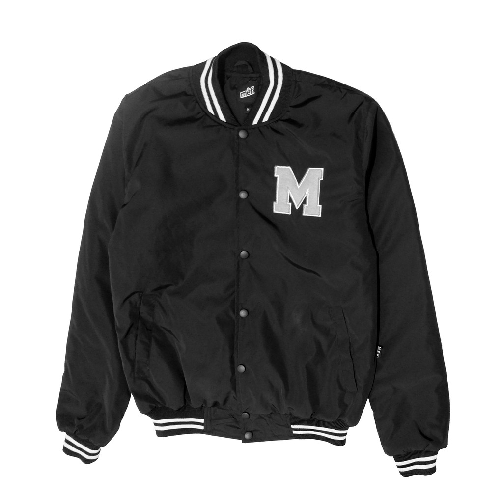 MEF Jaket Varsity Hitam