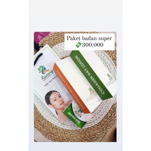 paket badan super luxury beauty / Licorice night lotion /collagen day lotion