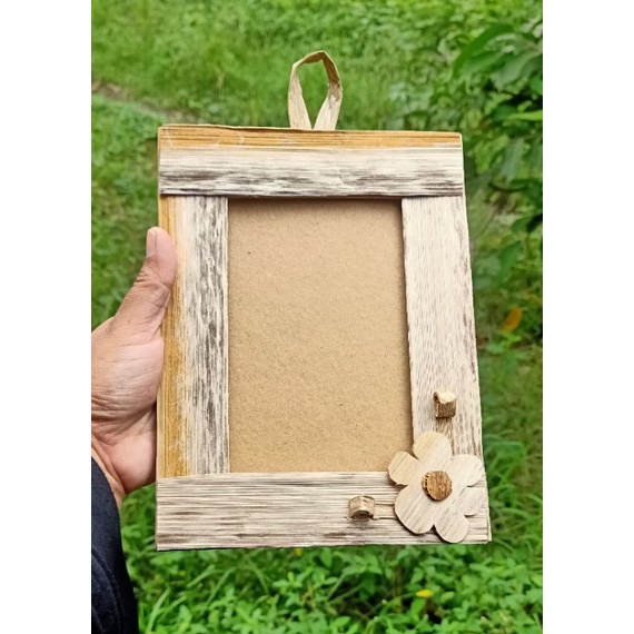 prakarya pelepah pisang bingkai pelepah pisang kerajinan pelepah pisang