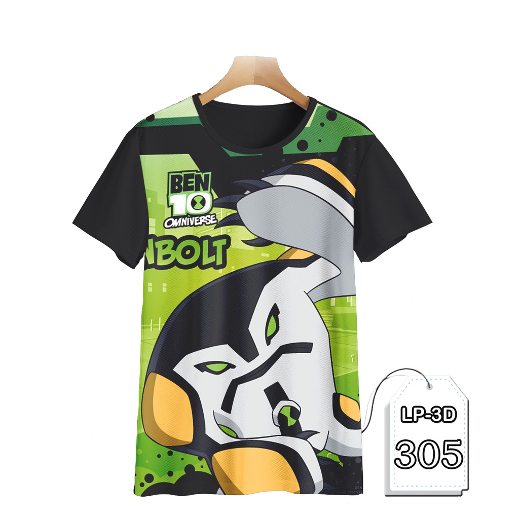 Baju Ben 10 Kaos Anak dan Dewasa Printing 3D #LP3D-305