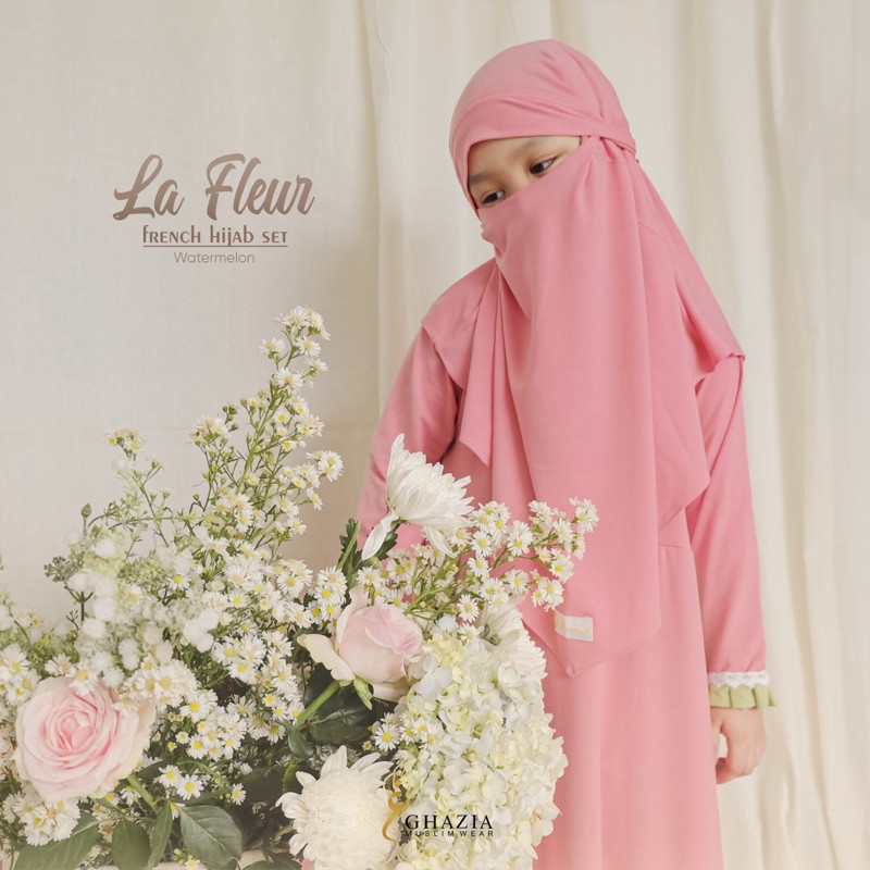 LA FLEUR - GAMIS ANAK SET FRENCH KHIMAR GHAZIA