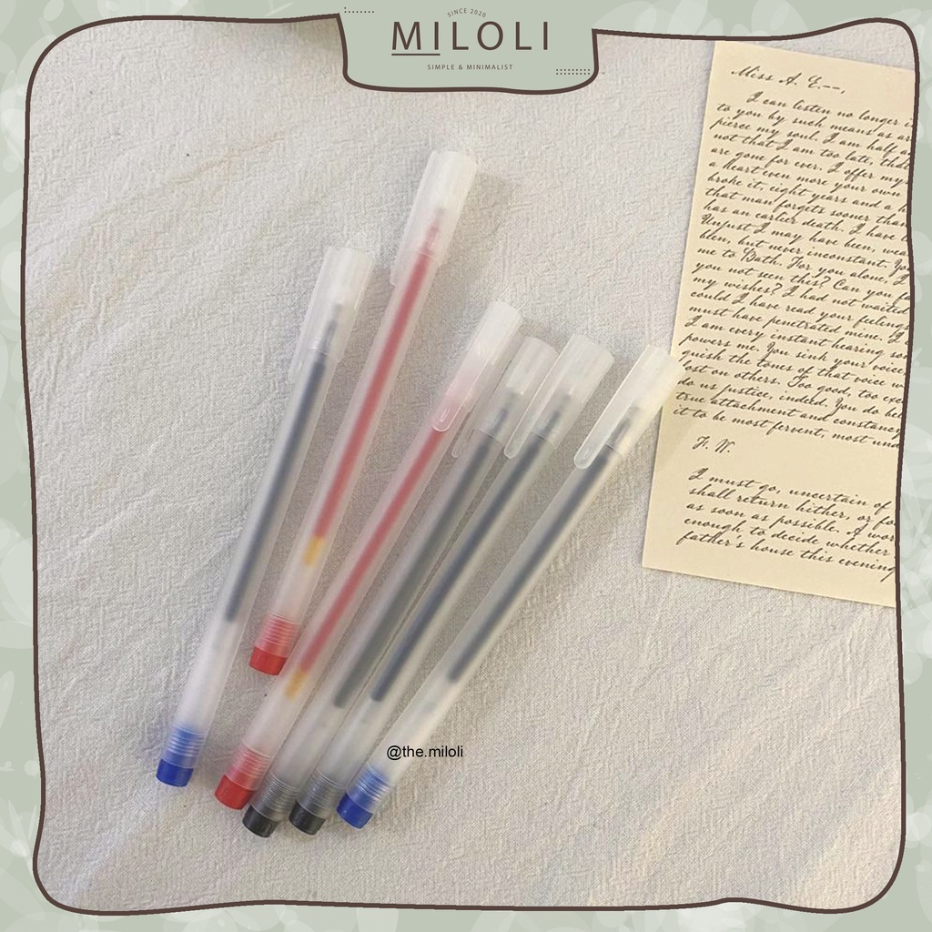 

[MILOLI] Pulpen Gel Pen Polos Dove 0.5mm Pena gel cair - D0033