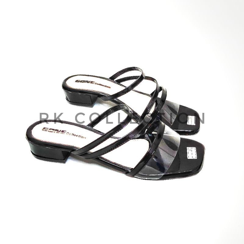 RK Collection - Sandal Hak 3cm AD02-Hitam