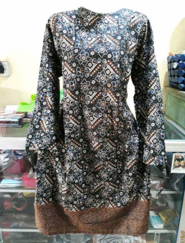 Baju Batik Couple Keluarga Sania Ruffle Ori Ndoro Jawi Terbaru