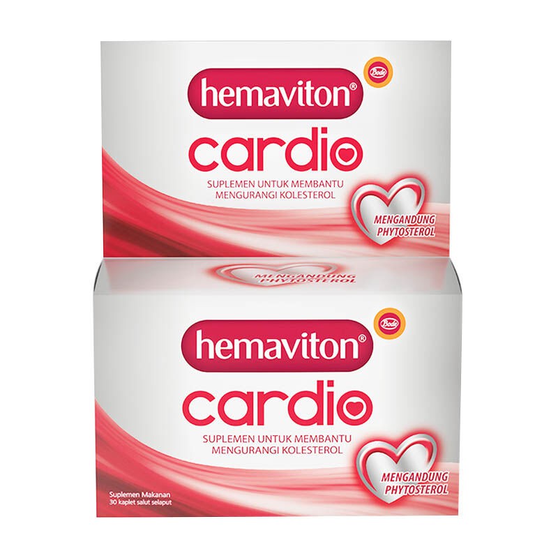 HEMAVITON Cardio Botol 30 Tablet - Obat Suplemen Kolesterol