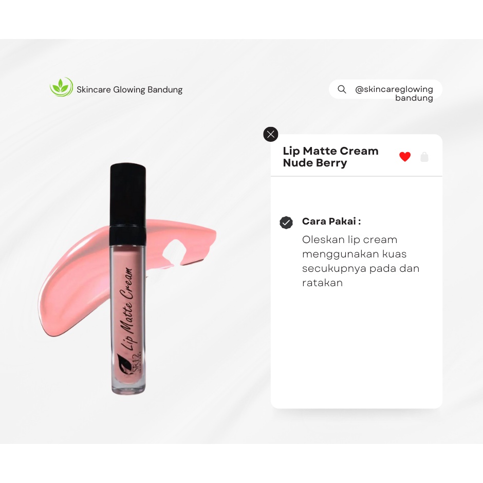 Lip matte Nude Berry Lipcream Pewarna Bibir Lip Krim Cream Bibir Lip Bibir Lip Cream Ringan Di Bibir Penyehat Bibir Perawatan Bibir