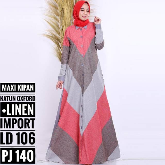 Gamis kipan maxy import