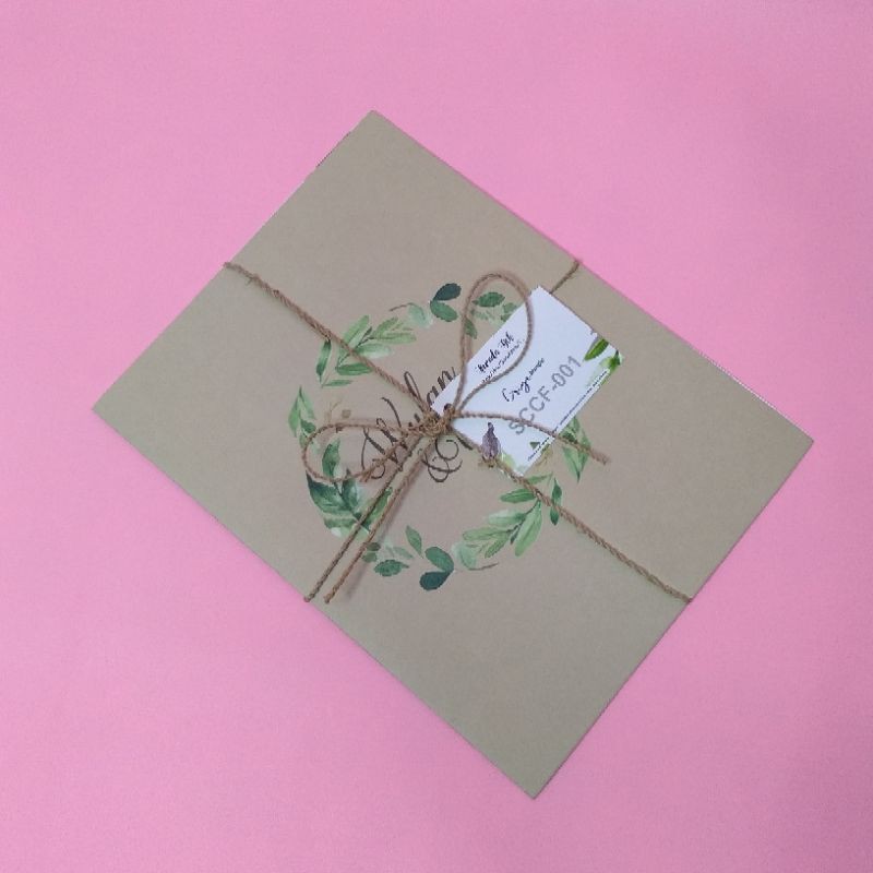 Undangan Rustic Tali Rami