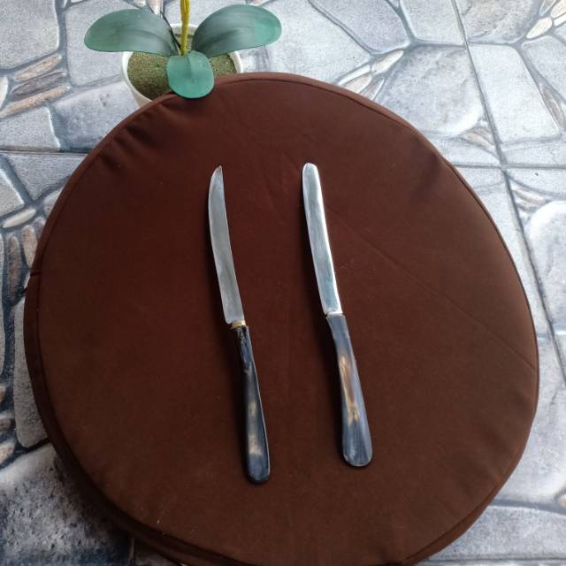 Pisau Tasik Gagang Tanduk Baja Per Pisau Dapur Tipis Sangat Tajam