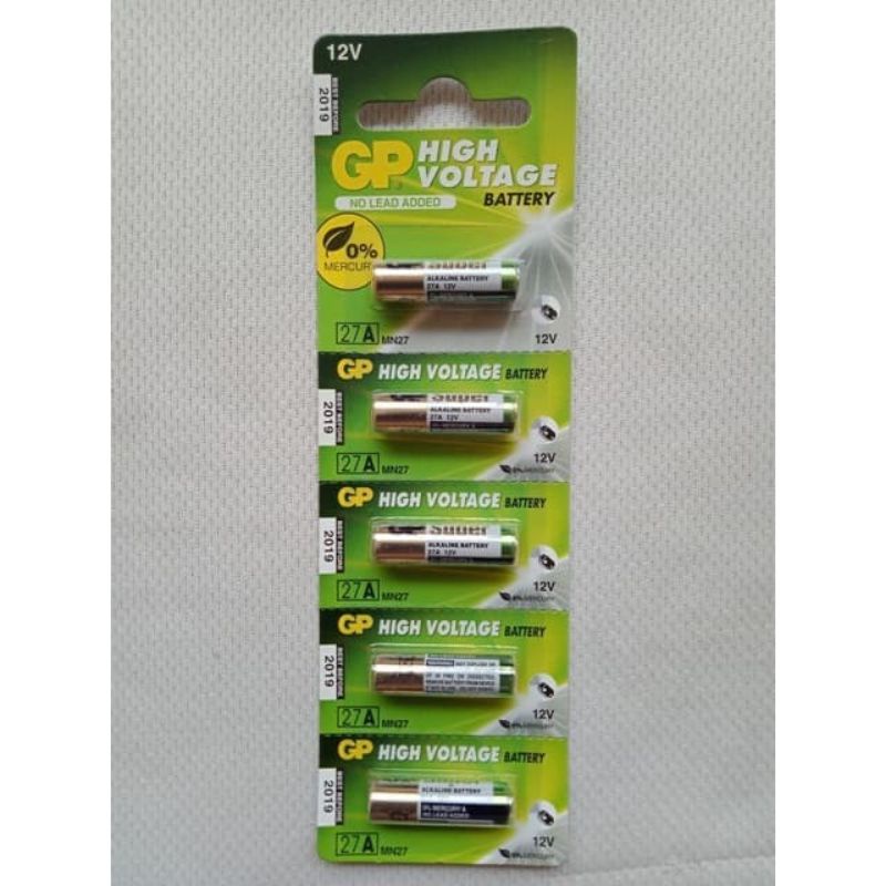Baterai GP27 GP Super Al kaline Baterai a27 Baterai 27A 12 Volt