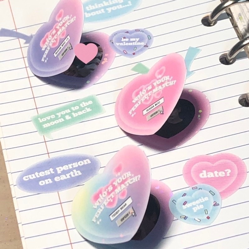 

[Selcyshine] Sticker Frame Photo Hologram Laser Glittery Gaya Sticker Frame Cahol Sticker Pigura