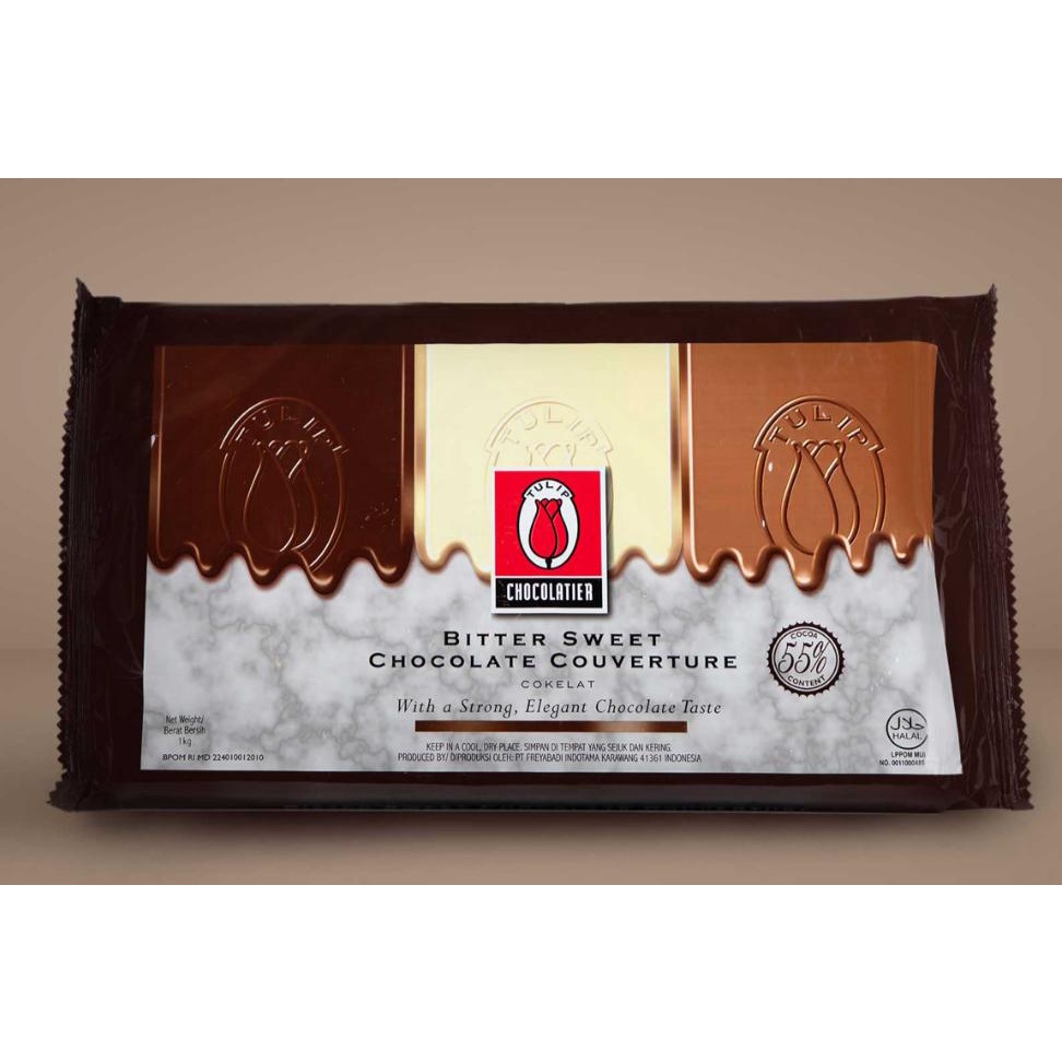 Tulip Bittersweet Couverture Chocolate 1kg - Bitter Gosend Grab