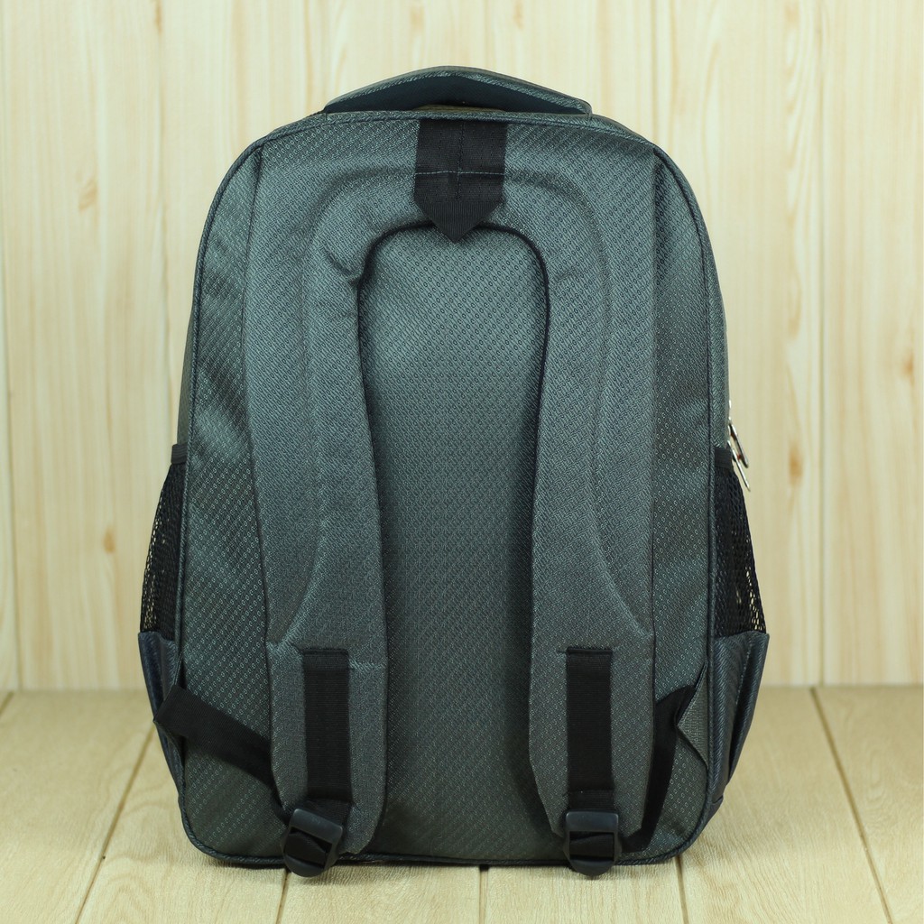 Back Pack Garzzel Mata Tengah Abu Tas Ransel Laptop Free Rain Cover Multi Fungsi Keren High Quality