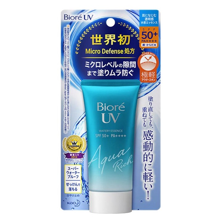 BIORE UV Aqua Rich Watery Essence Spf 50 / NEW / ORIGINAL / BIORE SunScreen