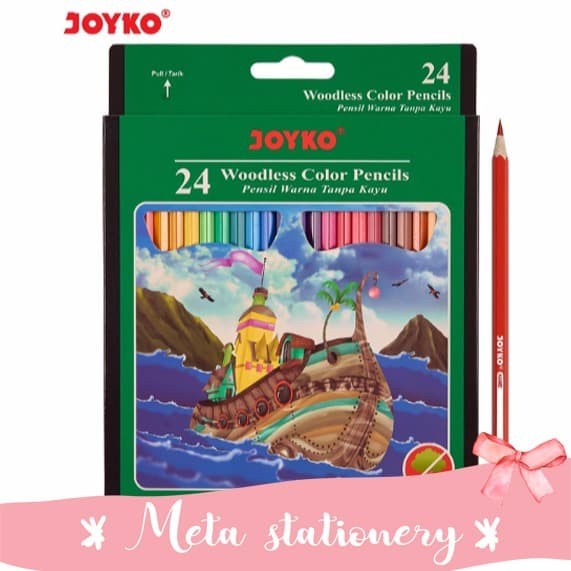 

Mantap Color Pencil / Pensil Warna Joyko Cp-104 / 24 Warna Promo
