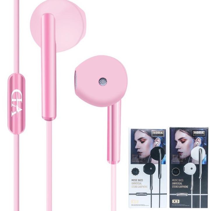 Paling Disukai.. BUDS IN-HF / HEADSET / HEDSET / HANDSFREE / EARPHONE VODA X3 BASS TERBAIK