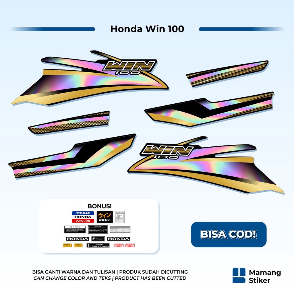 Striping Honda Win 100 Original (15) Variasi Traill Treill Trill Japan Jepang Custom Racing 1984 200