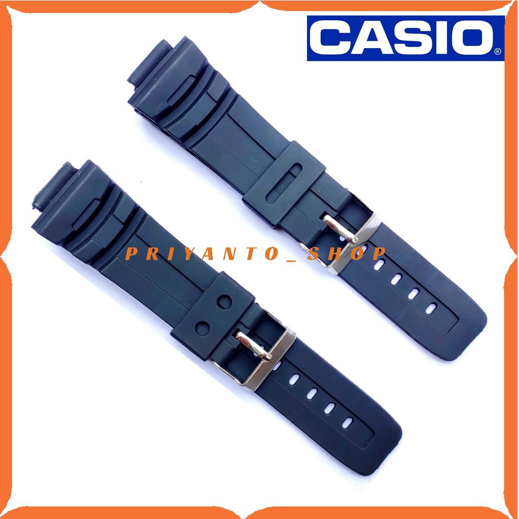 RUBBER STRAP TALI JAM TANGAN CASIO G-SHOCK AW-590 AW-591 HITAM