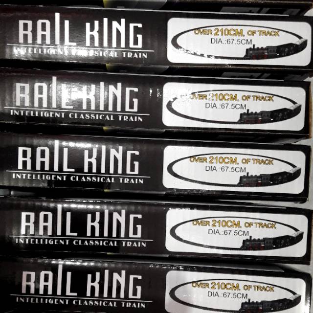 Kereta Api Klasik Rail King Mainan Anak 13pcs