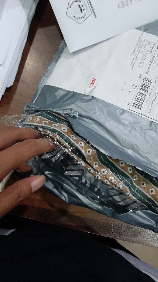 Tey-17 Batik Wanita Asj Sa Hrb026 Kenongo Kemeja Tosca Pendek