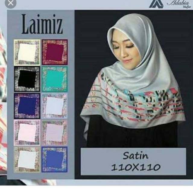 JILBAB SEGI EMPAT LAIMIZ MOTIF MURAH.