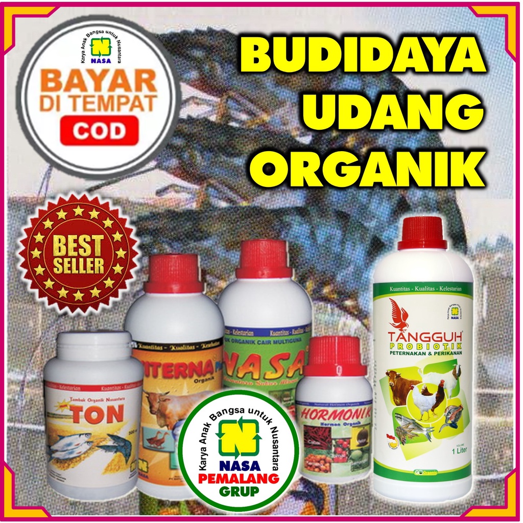 READY PAKET PUPUK UDANG ORGANIK NASA PLUS TANGGUH PROBIOTIK VITERNA TON POC NASA HORMONIK