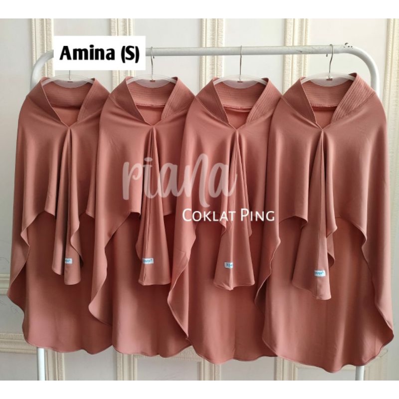 HIJAB RIANA TERNYAMAN-Coklat pink