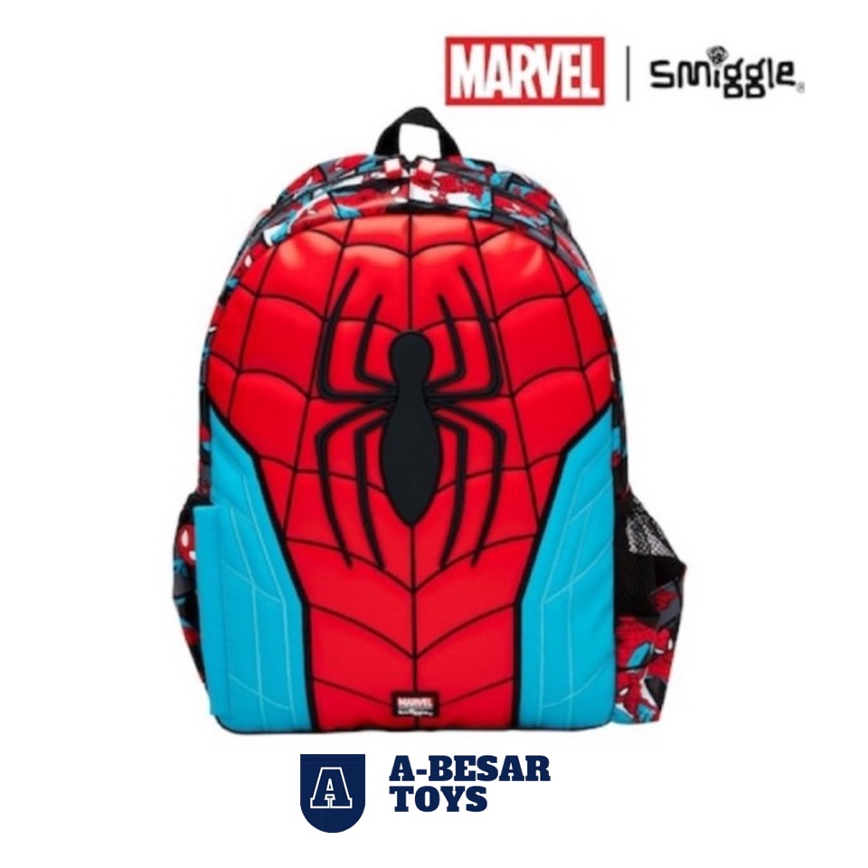 Smiggle Backpack Junior Marvel Spiderman - Tas Smiggle original