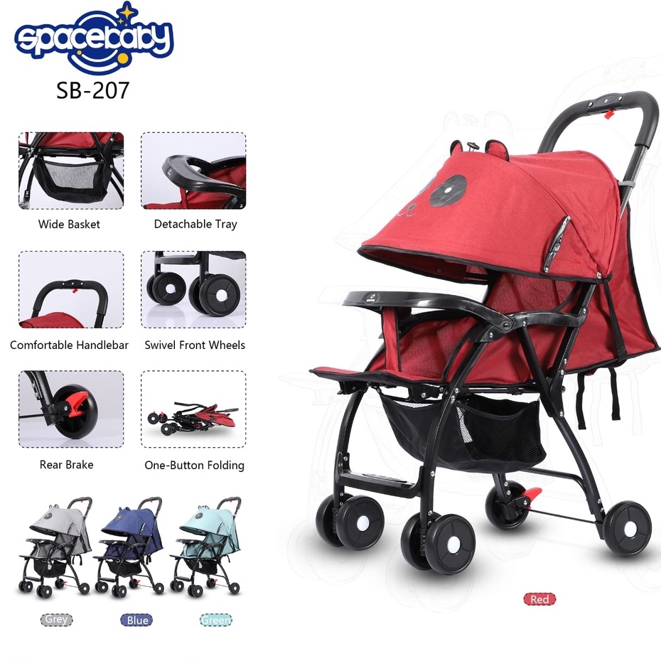 Baby Stroller SB 207 329-1 6202 Spacebaby Bisa Dilipat SB207 SB329-1 SB6202 Cabin Size Alat Bantu Kereta Dorong Anak Bayi Space Baby Extra Pad Rocker Reversible Stir Bolak Balik Kelambu SB 203 SB203 SB 204 SB204 SB 325-1 SB325-1 SB 330-1 SB330-1