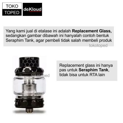 iSurevape SERAPHIM TANK Replacement Glass | kaca tabung tube vape 24mm