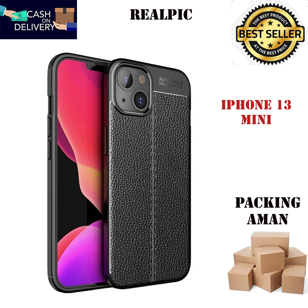 Case Auto Focus Iphone 13 Mini Leather Experience SoftCase Slim Ultimate / Casing Kulit