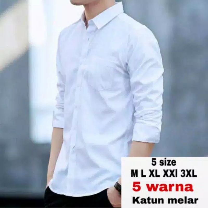 COD-9WARNA/New kemeja pria lengan panjang FORMAL/Hem pria/kemeja kantor/KEMEJA KERJA PRIA YUNZO