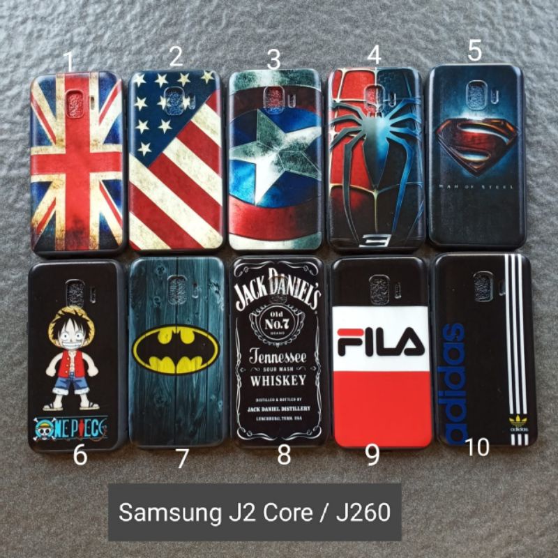 Soft Case Samsung J2 Core . J260 Motif Gambar Cowok Softcase Silikon Softshell Cover