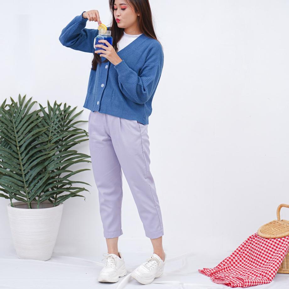 ♛ Berlin Ankle Pants, Celana Wanita Size Up to XL "" Celana 7/8 ➥