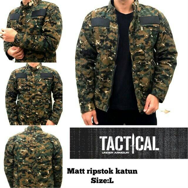 Jaket Bomber Tactical Jumbo Army Polri
