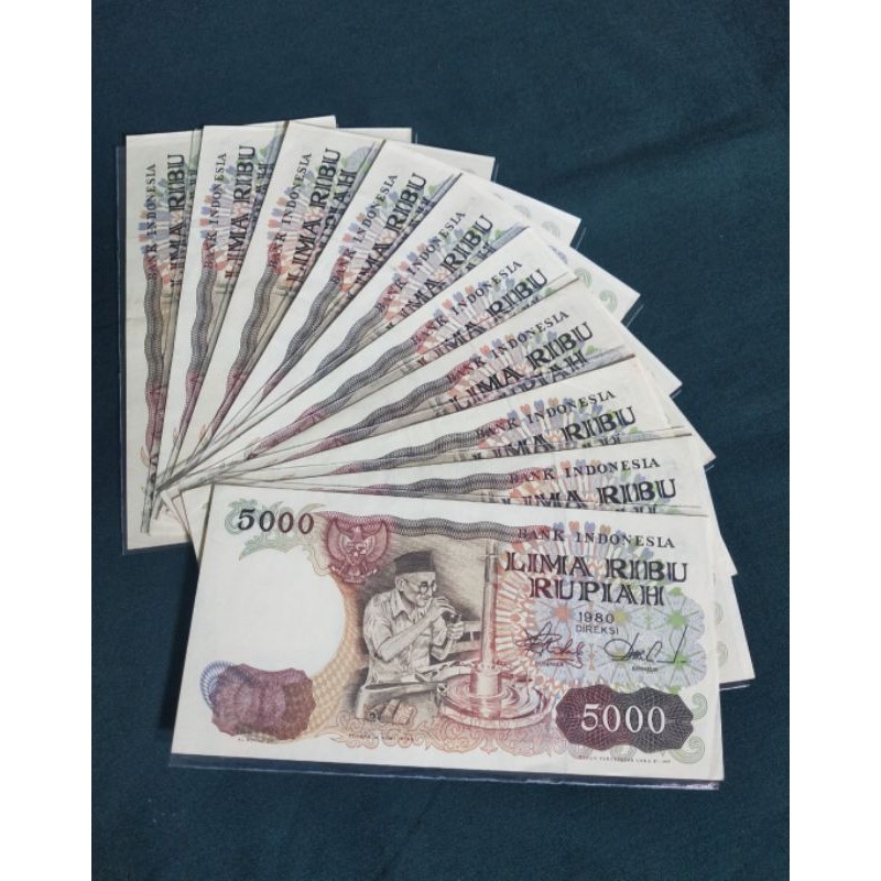 Uang Kuno 5000 Asah Intan Tahun 1980