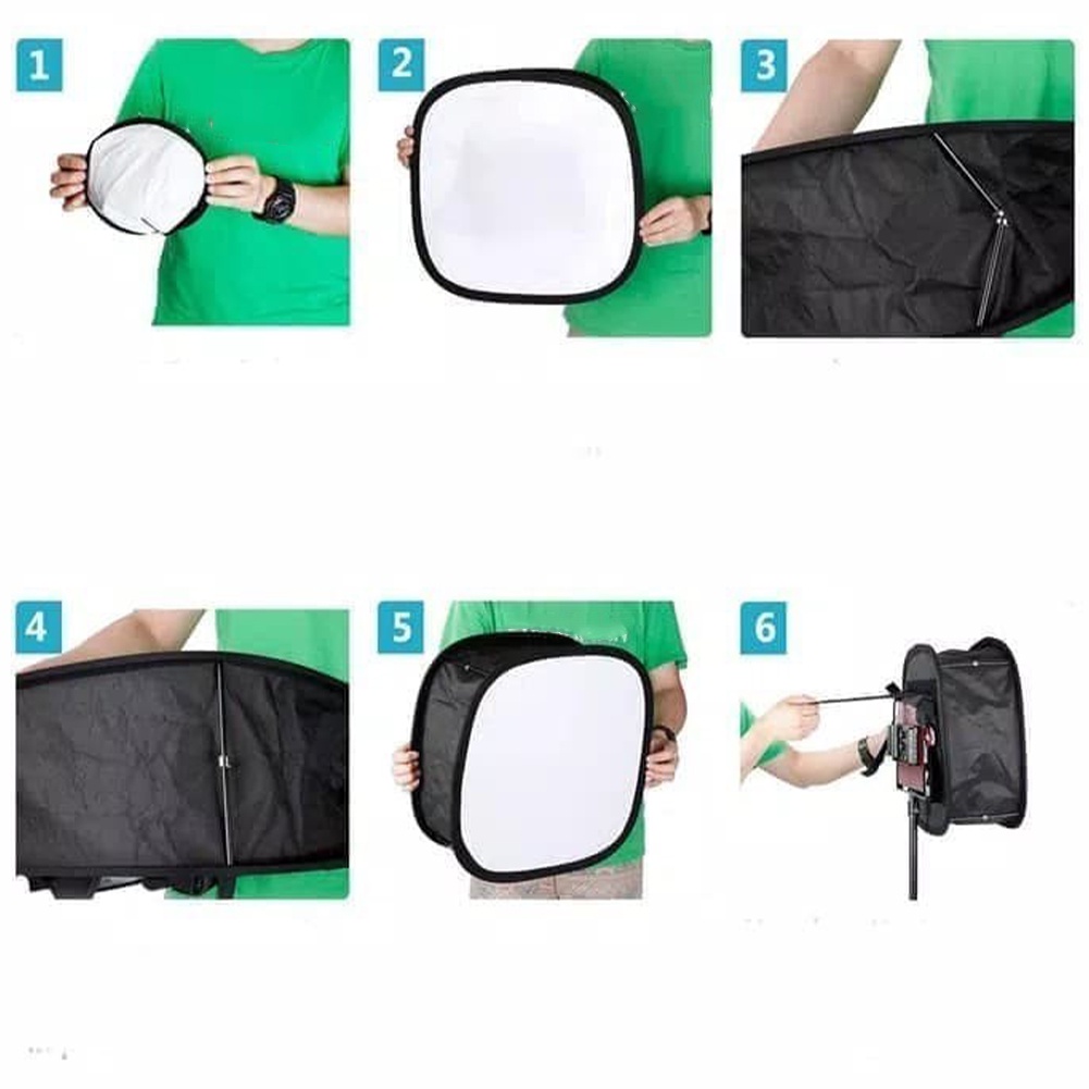 Lampu LED Flat Light Portable Softbox Yongnuo YN300 YN600 Aputure AL528 GVM 520 Universal God Bull Diffuser Light Board