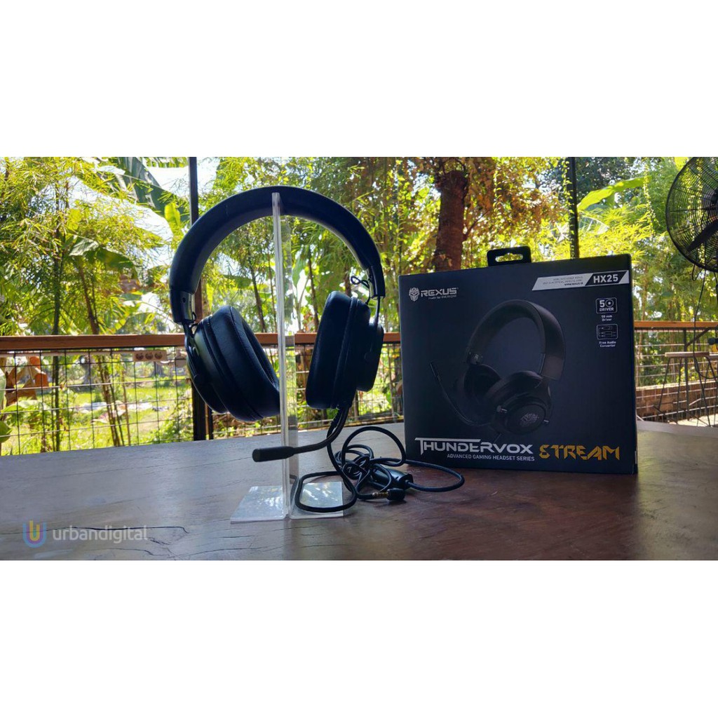 REXUS HEADSET GAMING HX 25 THUNDERVOX STREAM BLACK