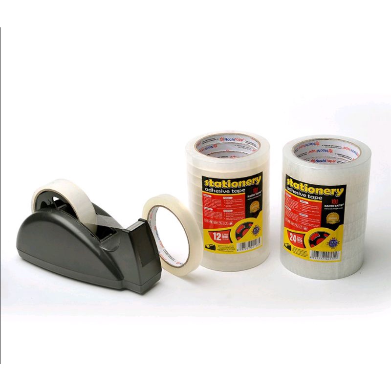 Isolasi Nachi Tape 12 mm Lakban Bening  Selotip 1/2 Inchi slop