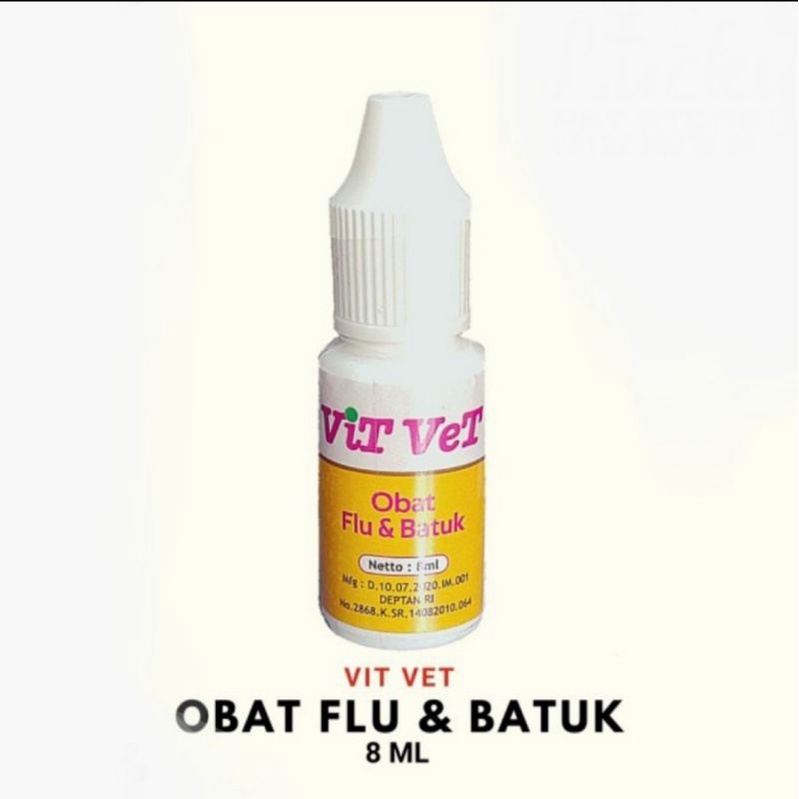 vit vet obat flu & batuk hewan anjing kucing