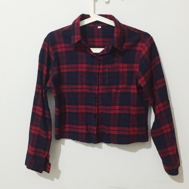 Cropped Plaid Flannel