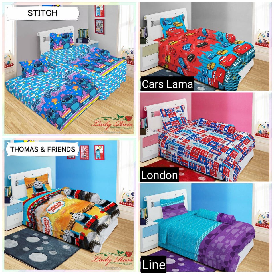 Ss Sprei RUMBAI Lady Rose Internal 120 Single Size 120X200 NO.3 MURAH